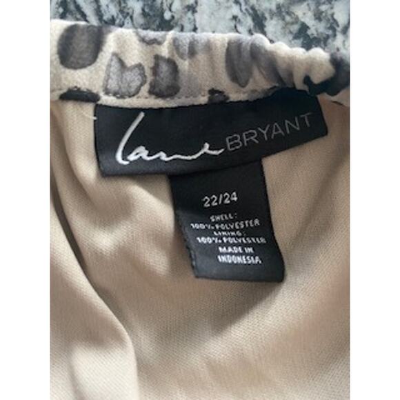 Lane Bryant Women's Size 22/24 Summer Dress Maxi Removeable Straps Animal Print - Picture 3 of 5